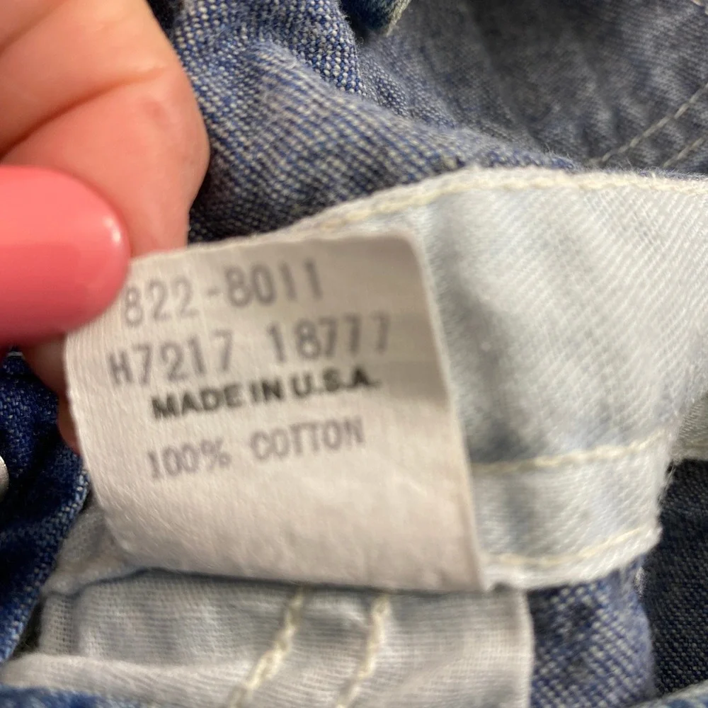 OshKosh Bundle Baby 6-9M Denim Overall Shorts  Vtg Baby 3-6 Month Overalls Pants